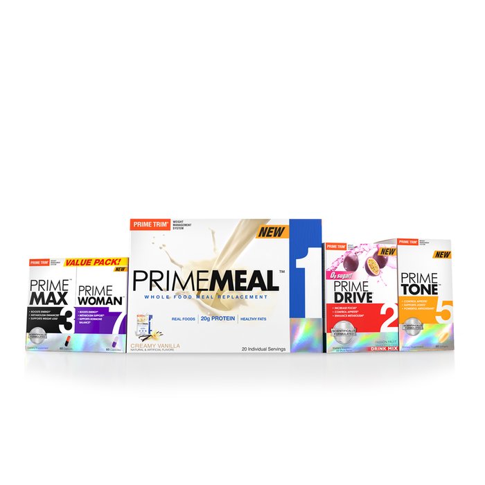 Prime Trim Complete 30 Day System + FREE Cleanse & Shaker Cup Prime Trim Complete 30 Day System + FREE Cleanse & Shaker Cup