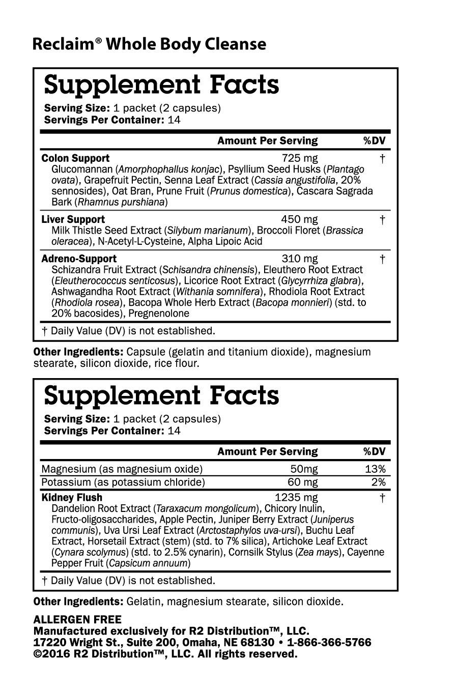 Prime Trim Healthy Living Bundle + FREE Cleanse & Shaker Cup - Nutrition Facts Prime Trim Healthy Living Bundle + FREE Cleanse & Shaker Cup - Nutrition Facts